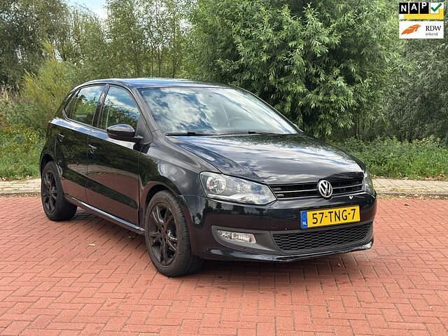 Zwart Gebruikt 2012 VW Polo Comfortline Hatchback | € 4.999 (Super prijs) - Afbeelding 1/4