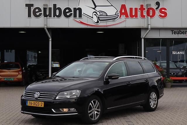 Zwart Gebruikt 2012 VW Passat Comfortline Stationwagen | € 5.985 (Goede deal) - Afbeelding 1/4