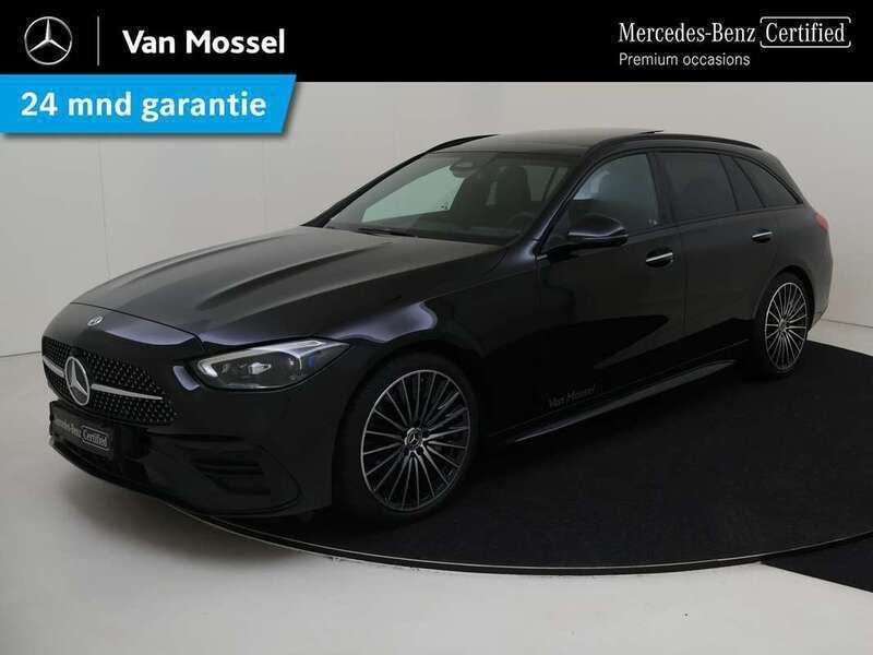 Zwart, metallic lak Gebruikt 2024 Mercedes C200 AMG Line Premium Plus Stationwagen | € 59.945 - Afbeelding 1/4