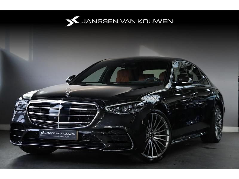 Grijs Gebruikt 2021 Mercedes S500 AMG Line Premium Plus Sedan | € 89.880 (Super prijs) - Afbeelding 1/4