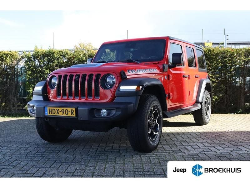 Rood Gebruikt 2022 Jeep Wrangler Unlimited Rubicon SUV | € 58.895 - Afbeelding 1/4