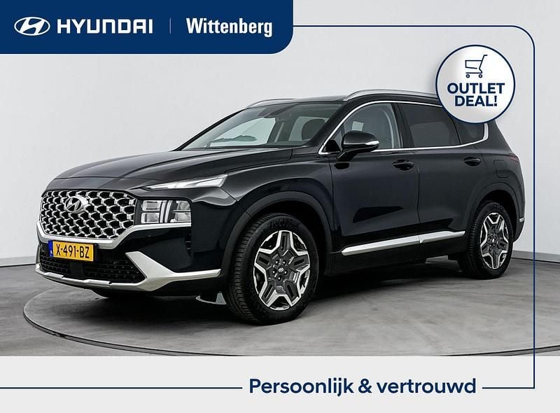 Zwart Gebruikt 2023 Hyundai Santa Fe Comfort SUV | € 40.900 (Eerlijke prijs) - Afbeelding 1/4