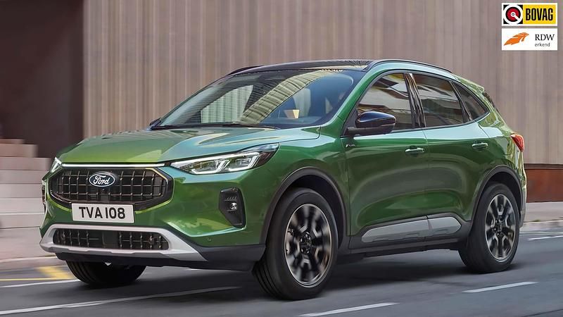 Zwart Nieuw 2025 Ford Kuga ST-Line SUV | € 40.500 (Super prijs) - Afbeelding 1/1