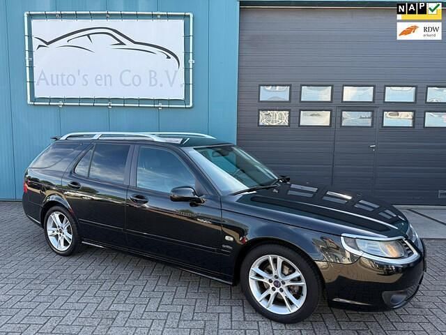 Zwart Gebruikt 2008 Saab 9-5 Stationwagen | € 5.450 (Eerlijke prijs) - Afbeelding 1/4