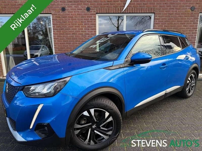 Blauw (metallic) Gebruikt 2020 Peugeot e-2008 Allure SUV | € 13.844 (Goede deal) - Afbeelding 1/4