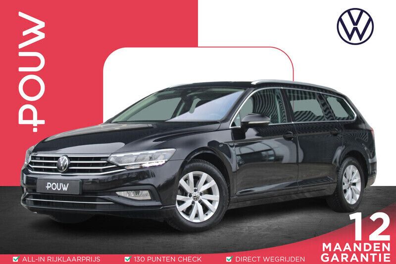 Zwart Gebruikt 2022 VW Passat Business Stationwagen | € 25.850 (Eerlijke prijs) - Afbeelding 1/4