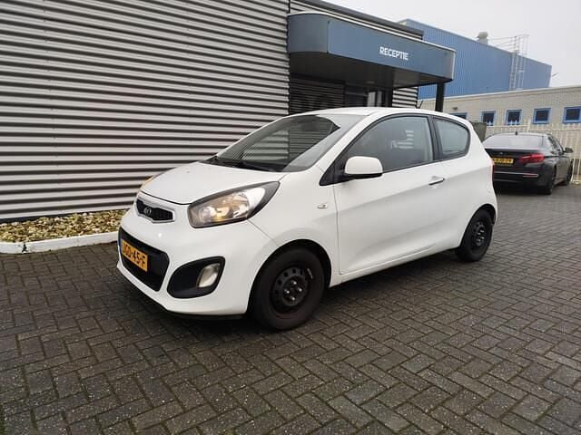 Wit Gebruikt 2014 Kia Picanto Comfort Hatchback | € 3.499 (Super prijs) - Afbeelding 1/4