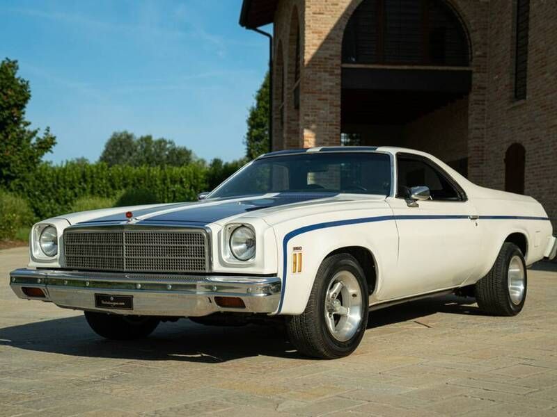 Witbianco/blu Gebruikt 1972 Chevrolet El Camino Coupé | € 59.000 - Afbeelding 1/4