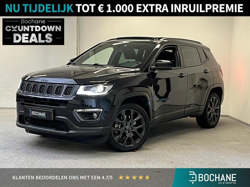 Zwart Gebruikt 2021 Jeep Compass SUV | € 24.685 - Afbeelding 1/4