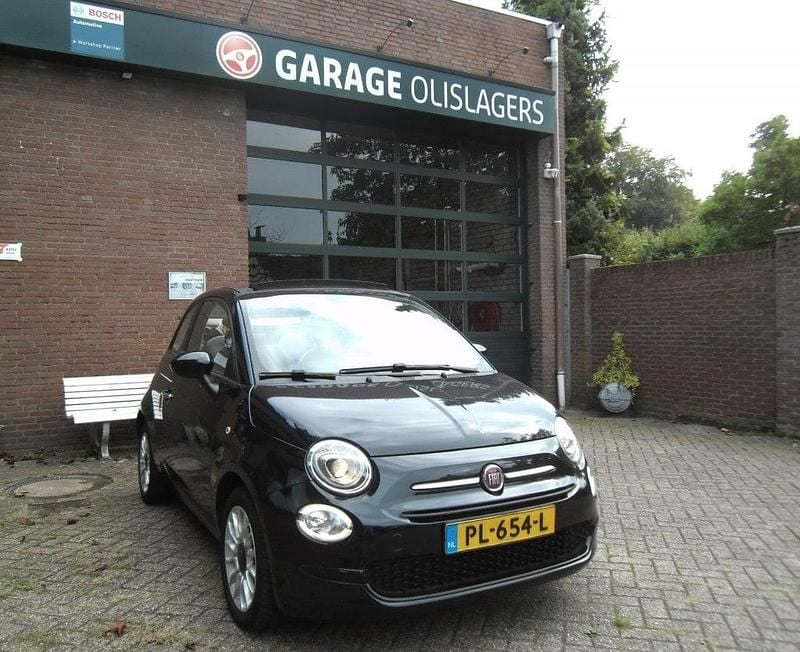 Zwart Gebruikt 2017 Fiat 500C Pop Cabriolet | € 8.950 (Eerlijke prijs) - Afbeelding 1/4