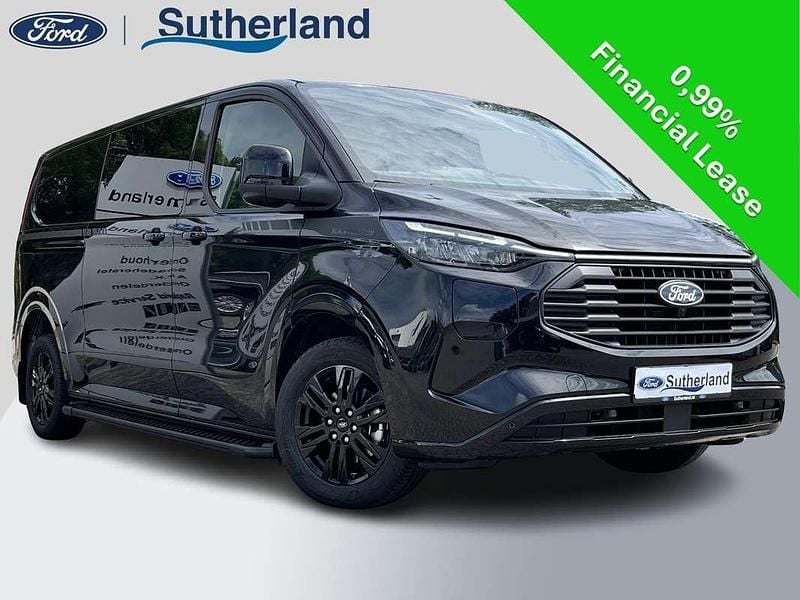 Zwart Nieuw 2025 Ford Transit Custom Platinum Van | € 52.319 (Super prijs) - Afbeelding 1/2