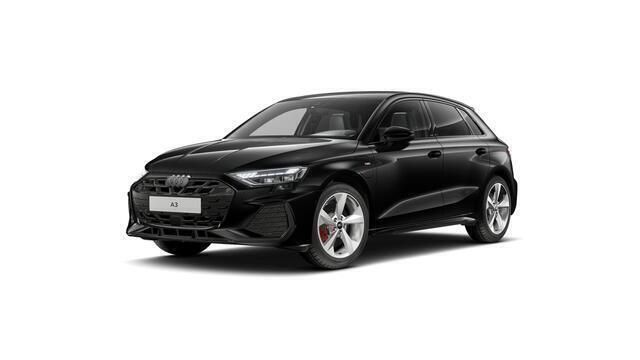 Zwart Nieuw 2025 Audi A3 Sportback Competition Hatchback | € 54.210 - Afbeelding 1/4
