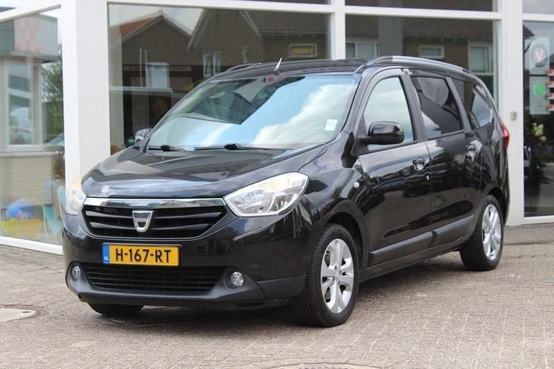 Zwart Gebruikt 2014 Dacia Lodgy MPV | € 5.950 (Goede deal) - Afbeelding 1/4