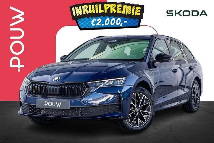 Blauw Nieuw 2025 Skoda Octavia SportLine Stationwagen | € 47.850 (Eerlijke prijs) - Afbeelding 1/4