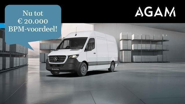 Wit Nieuw 2024 Mercedes Sprinter Van | € 46.650 (Super prijs) - Afbeelding 1/4