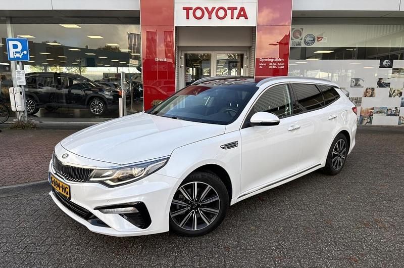 Wit Gebruikt 2019 Kia Optima Stationwagen | € 21.900 - Afbeelding 1/4