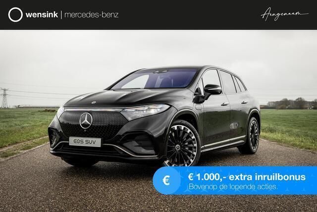 197 obsidiaanzwart metallic Nieuw 2024 Mercedes EQS450+ AMG line SUV | € 121.357 (Duur) - Afbeelding 1/4
