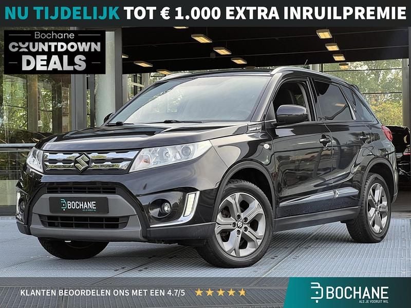 Zwart Gebruikt 2015 Suzuki Vitara Exclusive SUV | € 13.245 (Eerlijke prijs) - Afbeelding 1/4