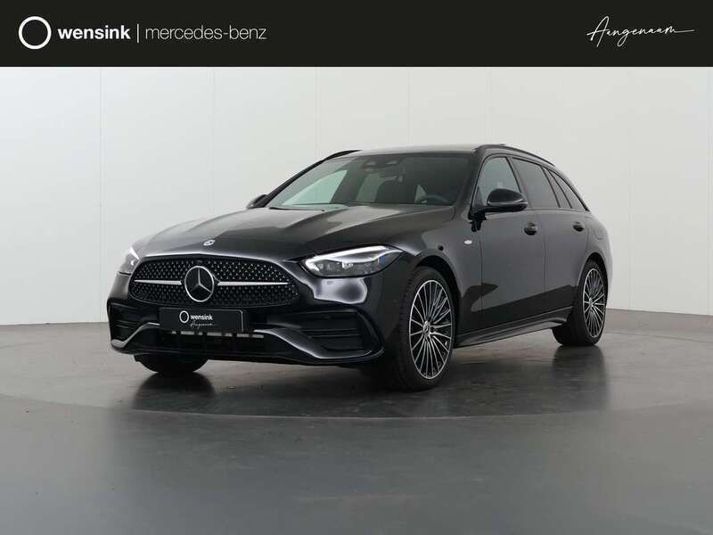 Zwart, metallic lak Nieuw 2025 Mercedes C300e Business Stationwagen | € 69.354 (Eerlijke prijs) - Afbeelding 1/4