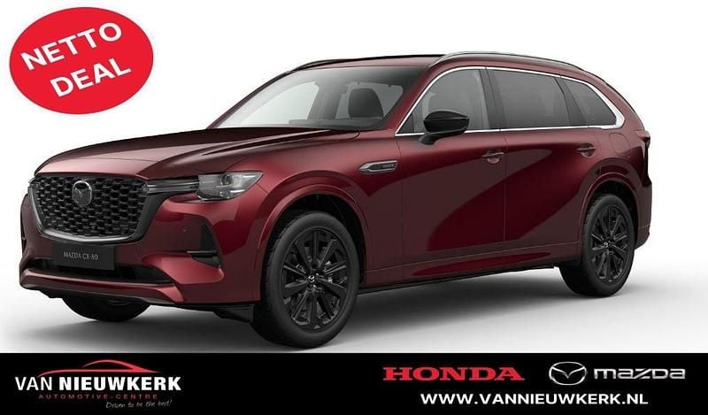 Rood Nieuw 2025 Mazda CX-80 Homura-Line SUV | € 62.200 (Super prijs) - Afbeelding 1/4