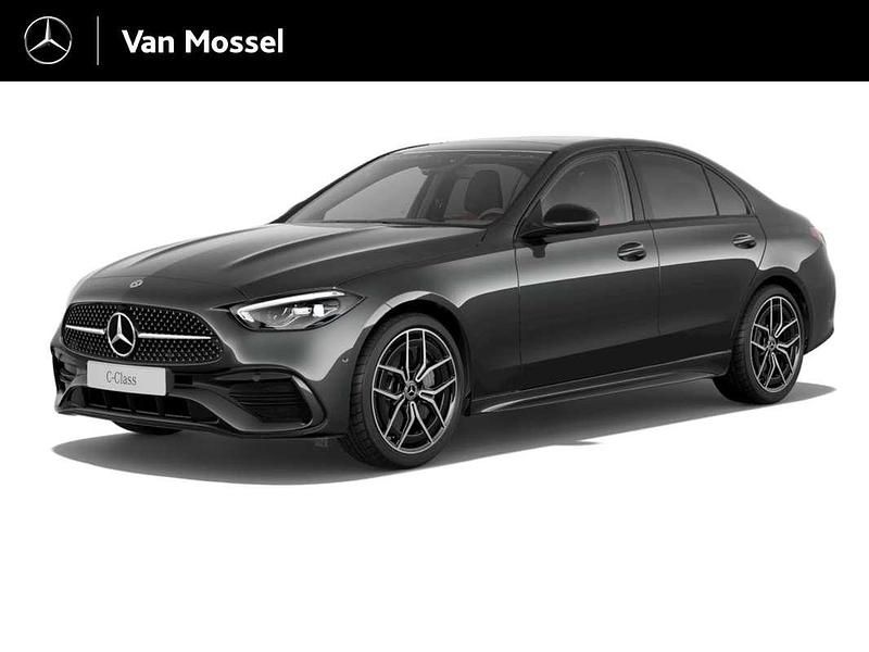 Zwart Nieuw 2025 Mercedes C180 AMG line Sedan | € 63.316 (Eerlijke prijs) - Afbeelding 1/2