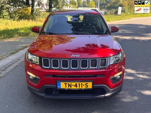 Rood Gebruikt 2018 Jeep Compass Limited SUV | € 9.999 - Afbeelding 1/4