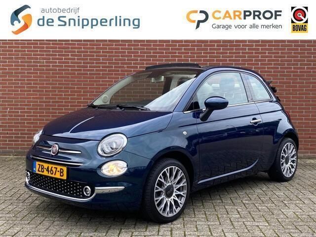 Blauw Gebruikt 2019 Fiat 500C Lounge Cabriolet | € 12.950 (Eerlijke prijs) - Afbeelding 1/4