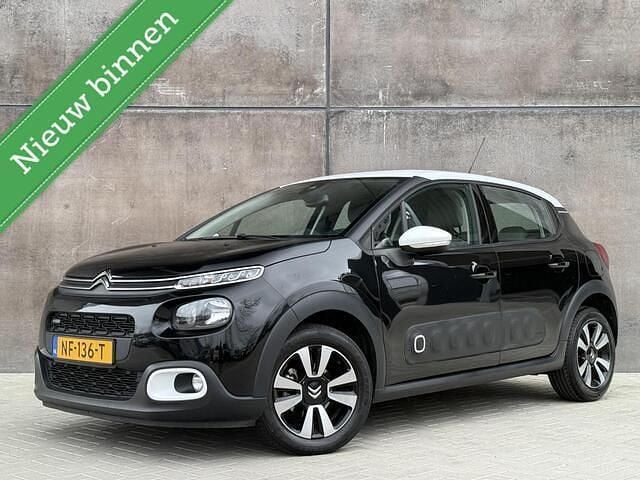 Zwart Occasion 2017 Citroën C3 PureTech Hatchback | € 6.999 (Goede deal) - Afbeelding 1/4