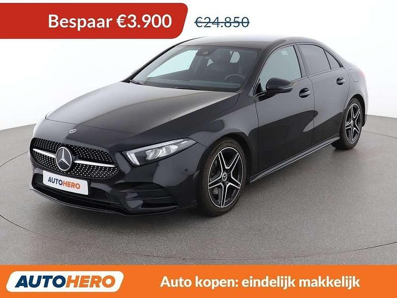 Occasion Mercedes A180 AMG line 136 PK (100 kW) 2020 Zwart Sedan