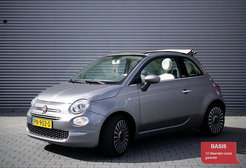 Occasion Fiat 500C Lounge 80 PK (58 kW) 2017 Grijs, metallic lak Cabriolet