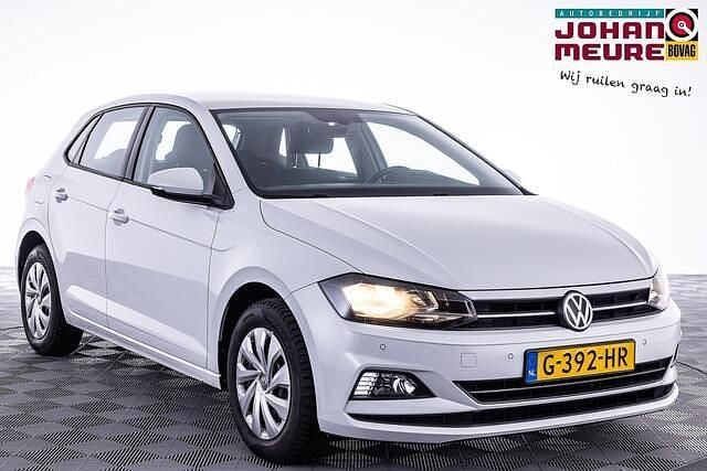 Wit Gebruikt 2019 VW Polo Comfortline Hatchback | € 12.990 (Super prijs) - Afbeelding 1/4