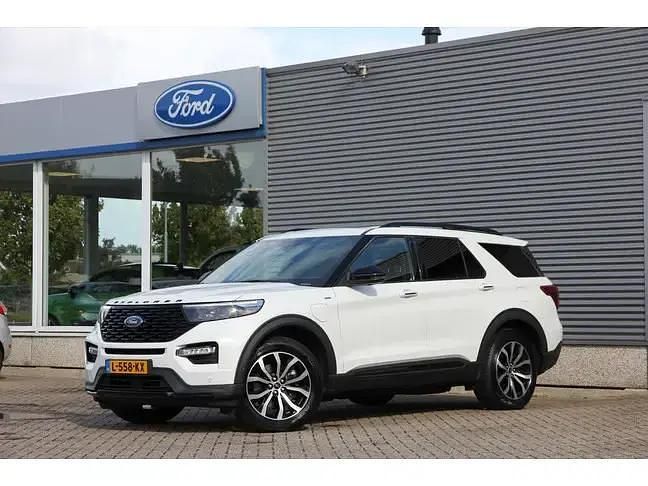 Wit Gebruikt 2021 Ford Explorer ST-Line SUV | € 38.995 (Eerlijke prijs) - Afbeelding 1/4