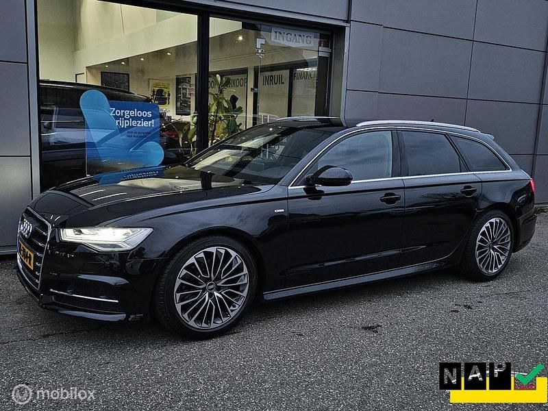 Zwart Occasion 2018 Audi A6 S-Line Stationwagen | € 21.995 (Goede deal) - Afbeelding 1/4