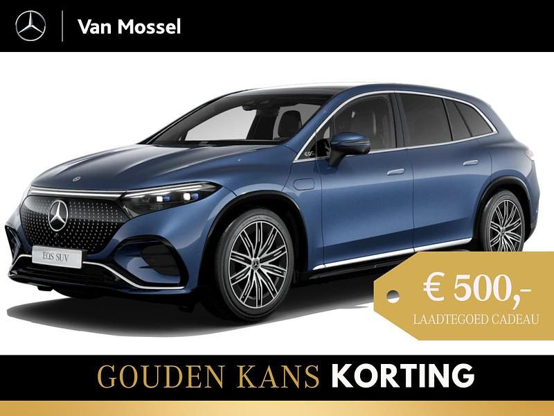 Blauw Nieuw 2025 Mercedes EQS450+ AMG line SUV | € 146.291 - Afbeelding 1/3