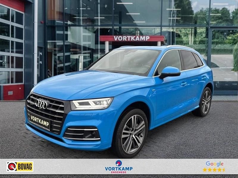Blauw Gebruikt 2019 Audi Q5 S-Line SUV | € 36.500 (Eerlijke prijs) - Afbeelding 1/4