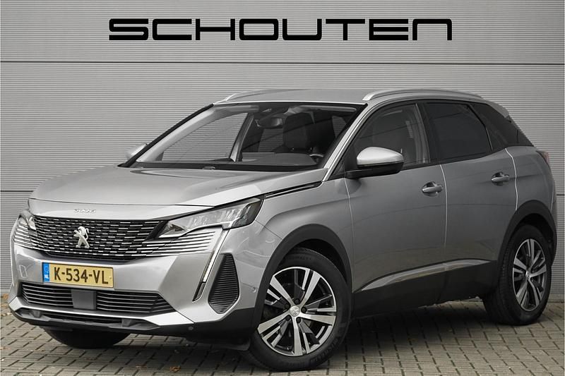 Grijs (metallic) Gebruikt 2021 Peugeot 3008 Premium SUV | € 18.900 (Eerlijke prijs) - Afbeelding 1/3