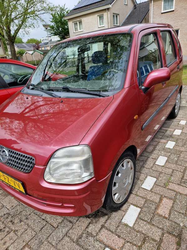 Rood Gebruikt 2000 Opel Agila Comfort MPV | € 1.100 (Eerlijke prijs) - Afbeelding 1/4