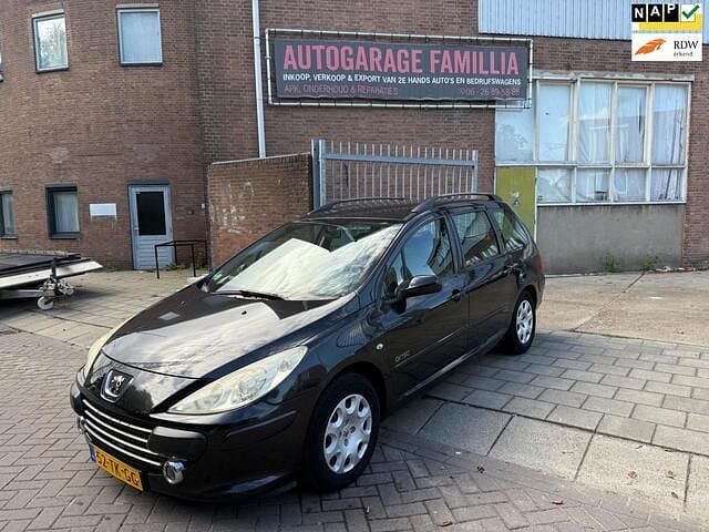 Zwart Gebruikt 2006 Peugeot 307 Stationwagen | € 1.250 (Goede deal) - Afbeelding 1/4