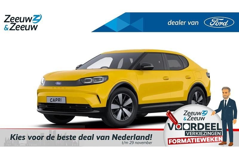 Vivid yellow Nieuw 2025 Ford Capri Extended Range SUV | € 44.250 (Goede deal) - Afbeelding 1/4