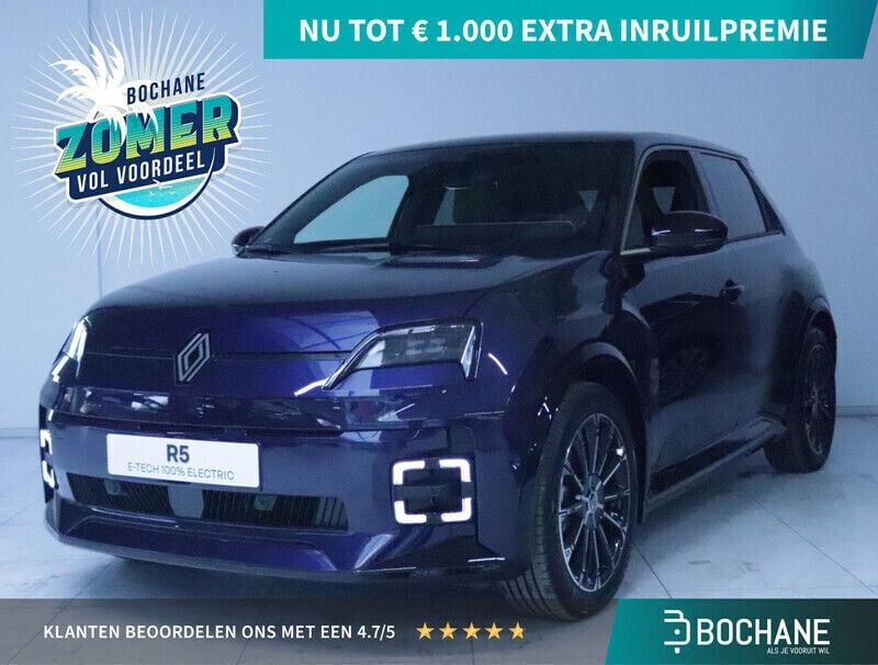 Blauw Gebruikt 2024 Renault R5 Iconic Hatchback | € 32.195 (Eerlijke prijs) - Afbeelding 1/4