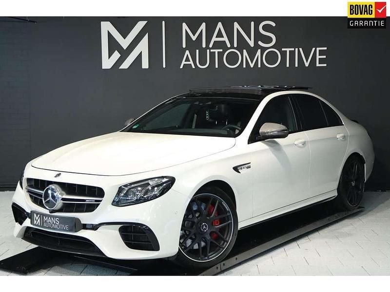 Wit, metallic lak Occasion 2018 Mercedes E63 AMG AMG Sedan | € 66.950 (Super prijs) - Afbeelding 1/4
