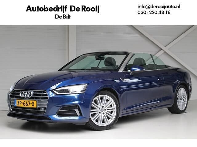 Blauw Occasion 2018 Audi A5 Cabriolet Design Cabriolet | € 29.950 (Eerlijke prijs) - Afbeelding 1/4