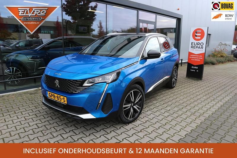 Occasion Peugeot 3008 GT 131 PK (96 kW) 2021 Blauw, metallic lak SUV
