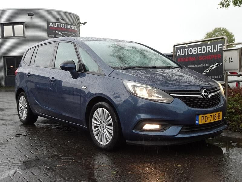 Blauw Gebruikt 2017 Opel Zafira Innovation MPV | € 12.450 (Eerlijke prijs) - Afbeelding 1/4
