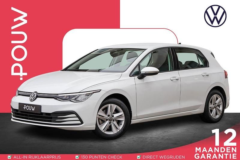 Wit Occasion 2022 VW Golf VIII Life Hatchback | € 18.950 (Eerlijke prijs) - Afbeelding 1/4