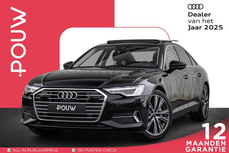 Zwart Gebruikt 2020 Audi A6 S-Line Sedan | € 43.450 (Eerlijke prijs) - Afbeelding 1/4