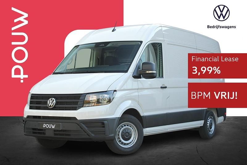 Wit Nieuw 2024 VW Crafter Trendline Van | € 32.250 - Afbeelding 1/4