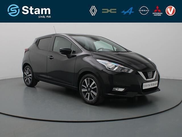 Zwart Gebruikt 2018 Nissan Micra N-Connecta Hatchback | € 11.990 (Eerlijke prijs) - Afbeelding 1/4