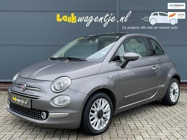 Grijs Gebruikt 2018 Fiat 500 Lounge Hatchback | € 13.940 (Eerlijke prijs) - Afbeelding 1/4