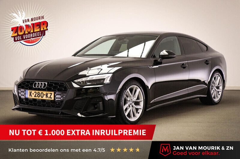 Zwart Gebruikt 2021 Audi A5 Sportback Hatchback | € 36.295 - Afbeelding 1/4